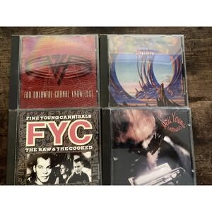 Lot of 4 CD: Neil Young, Van Halen, FYC & Yes  All Tested Classic Rock/Pop